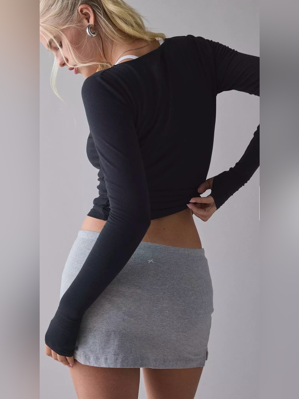 Urban Outfitters, Out from under heather grey skort